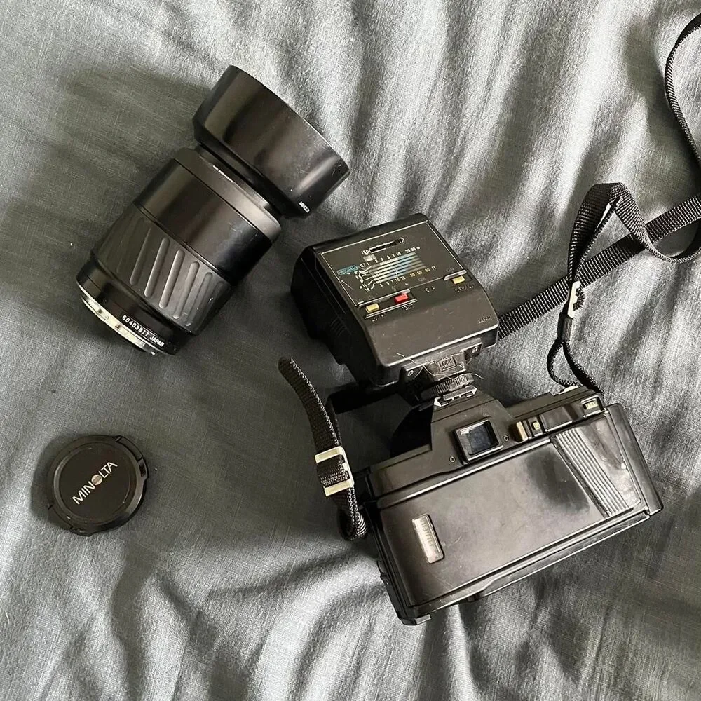 Untested Minolta Black Cameras-and-accessories